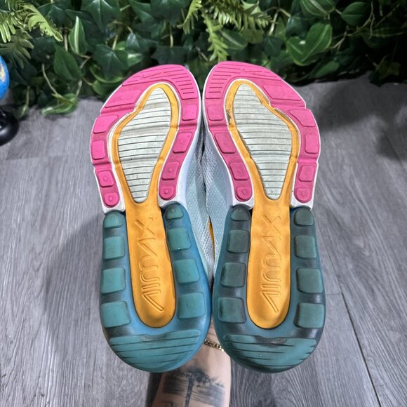 Nike Air Max 270  White University Fuchsia Shoes Women's Size 9 CJ0568-100 - Picture 8 of 10